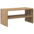 vidaXL Regál na topánky stohovateľné dub artisan 60x30x30,5 cm