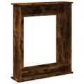 vidaXL Obloženie krbu dymový dub 75x20x87,5 cm kompozitné drevo