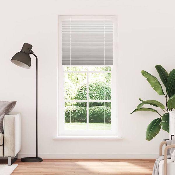 vidaXL plisovaná roleta svetlosivá 95x200 cm šírka látky 94,4 cm
