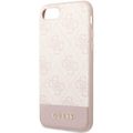 Obal Guess pre iPhone 7 / 8 / SE GUHCI8G4GLPI ružový HC PC/TPU 4G PU Spodný pásik
