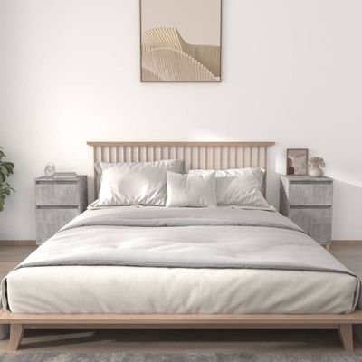 vidaXL Nočné stolíky 2 ks betónové sivé 40x35x70 cm