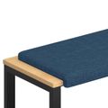 vidaXL Vankúš na lavičku Látka Modrá Hĺbka 35 cm