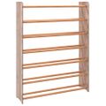 vidaXL Regál na topánky hnedý 90x24x117 cm spracované drevo