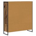vidaXL Knižnica 99.5 x 30 x 108.5 cm Kompozitné drevo Staré drevo