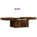 vidaXL Konferenčný stolík dymový dub 100x55x40 cm kompozitné drevo