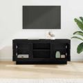 vidaXL TV skrinka 102 x 35 x 45 cm Čierny dub Kompozitné drevo