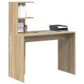 vidaXL Stôl Sonoma dub 102 x 50 x 124 cm Kompozitné drevo