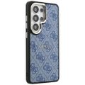 Puzdro Guess 4G Embossed Ring MagSafe pre Samsung Galaxy S26 Ultra modré