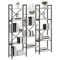 vidaXL Regál na knihy 156 x 25 x 167 cm Kompozitné drevo Sonoma dub