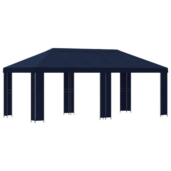 vidaXL Záhradný altánok 6 x 3 m Modrá Polyester a oceľ 190
