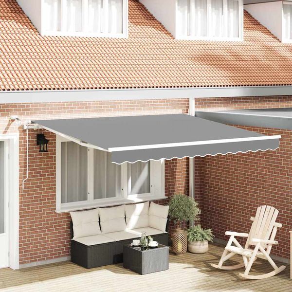 vidaXL Rám markízy Biela 3 x 2,5 m Hliník