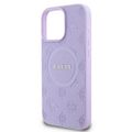 Guess case pre iPhone 16 Pro Max 6,9" GUHMP16XPSAPSMEU Saffiano Peony Classic Logo fialová MagSafe