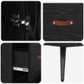 vidaXL Highboard Čierny dub 69,5 x 34 x 180 cm Kompozitné drevo