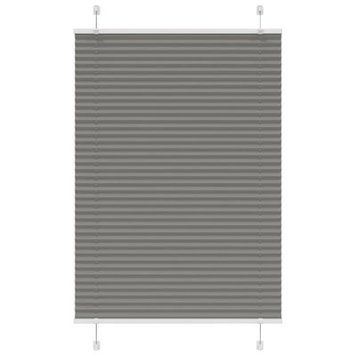 vidaXL plisovaná roleta antracitová 90x150 cm Šírka látky 89,4 cm