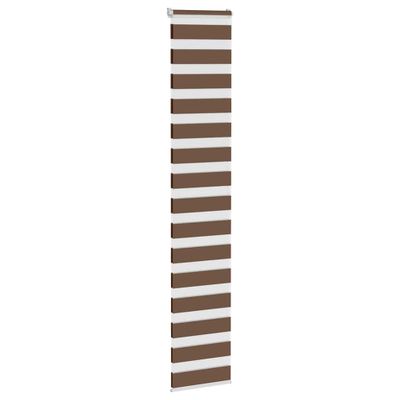 vidaXL Zebra roleta hnedá 40x200 cm šírka látky 35,9 cm polyester