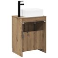 vidaXL Sada kúpeľňového nábytku Dub artisan Kompozitné drevo