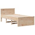vidaXL Rám postele s matracom a čelom 90x190 cm masívna borovica