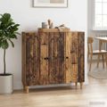 vidaXL Servírovacia skriňa Staré drevo 89 x 34,5 x 80 cm