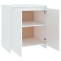 vidaXL Komoda biela 70x41x75 cm spracované drevo
