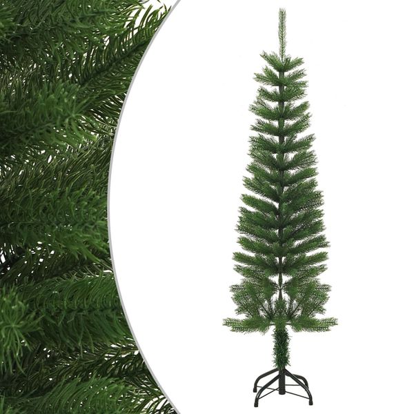 vidaXL Umelý úzky vianočný stromček s podstavcom 150 cm PE