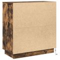 vidaXL LED komoda Dymový dub 71 x 34,5 x 75 cm Kompozitné drevo