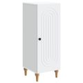 vidaXL Servírovacia skriňa Biela 33 x 34,5 x 90 cm Kompozitné drevo