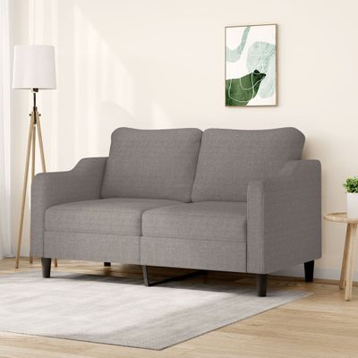 vidaXL 2-miestna pohovka sivohnedá 140 cm látka