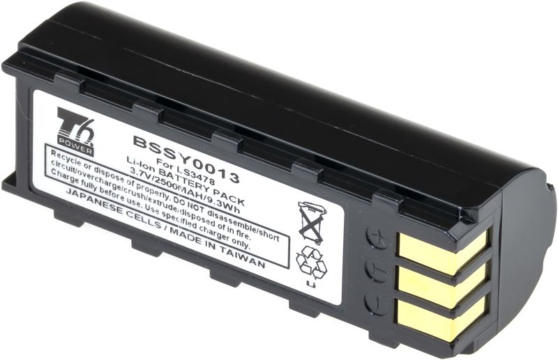 Batéria T6 Power pre Symbol Motorola Zebra LS3478, LS3578, DS3478, DS3578, 2500mAh, 9,3Wh, Li-ion