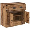 vidaXL Highboard Staré drevo 70 x 35,5 x 67,5 cm Kompozitné drevo