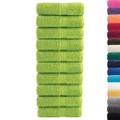 vidaXL Prémiové uteráky pre hostí SOLUND 10 ks, jablkovo zelené 30x50 cm, 600 g/m²