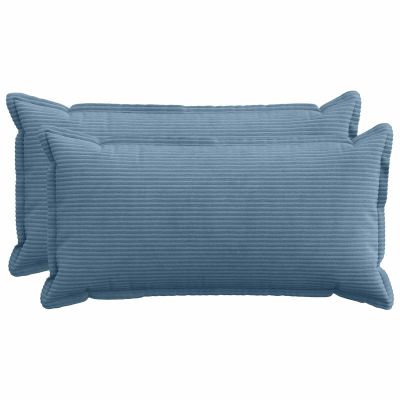vidaXL Poťah na podložku 2 ks HOUTEN Modrá 40 x 80 cm manšestr
