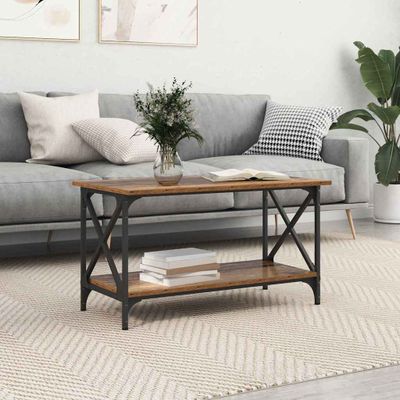 vidaXL Konferenčný stolík Staré drevo 80 x 45 x 45.5 cm