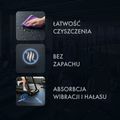 Gumová fitness podlaha AbiFloor POS15 čierna / modrá - 2. akosť