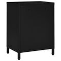 vidaXL Nočné stolíky 2 ks čierne 40x30x54,5 cm oceľ a sklo