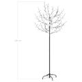 vidaXL Vianočný stromček 200 LED teplé biele svetlo kvety čerešne 180 cm