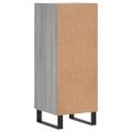 vidaXL Komoda sivý dub sonoma 34,5x34x90 cm spracované drevo