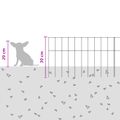 vidaXL Záhradný plotový panel 24 ks 50 x 30 cm Pozinkovaná oceľ