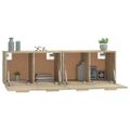vidaXL Nástenné skrinky 2 ks dub sonoma 60x36,5x35 cm spracované drevo