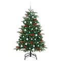 vidaXL Umelý vianočný stromček Zelená 150 cm PVC, kov a plast