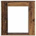 vidaXL Rám krbu Staré drevo 100 x 20 x 100 cm Kompozitné drevo