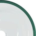 vidaXL Umývadlo tvrdené sklo 35x12 cm priehľadné