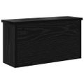 vidaXL Vešiak na stenu Nástenná montáž Čierny dub 50 x 16 x 26 cm