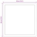 vidaXL Zrkadlo do kúpeľne s LED Priehľadná 30 x 30 cm tvrdené sklo