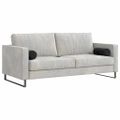 vidaXL Podložkové vankúše 2 pcs Čierna Ø 15 x 40 cm Kordúrová tkanina