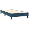 vidaXL Posteľný rám boxsping s matracom tmavomodrý 80x200 cm zamat