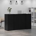 vidaXL Recepčný pult, čierny dub, 180x50x103,5 cm, imitácia dreva