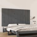 vidaXL Nástenné čelo postele sivé 159,5x3x90 cm masívna borovica