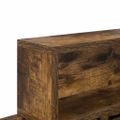 vidaXL Vešiak na stenu Nástenná montáž Dymová dub 100 x 12 x 43,5 cm
