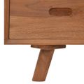 vidaXL TV skrinka 110x30x45 cm tíkový masív