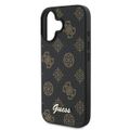 Guess puzdro pre iPhone 16 Plus 6,7" GUHMP16MPGPYSK čierne hardcase PU Peony Script MagSafe